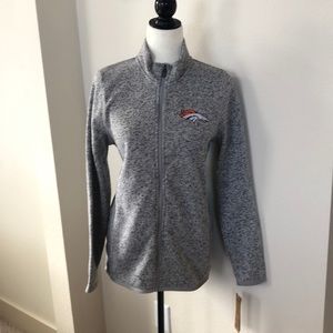 NWT Denver Broncos NFL Fleece Zip Up Jacket